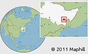 Savanna Style Location Map of Jixi Shi, highlighted parent region
