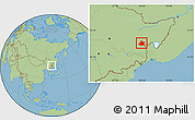 Savanna Style Location Map of Jixi Shi