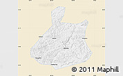 Classic Style Map of Jixi Shi, single color outside