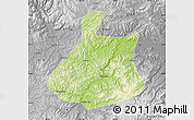 Physical Map of Jixi Shi, desaturated