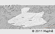 Gray Panoramic Map of Jixi Shi