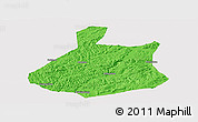 Political Panoramic Map of Jixi Shi, cropped outside