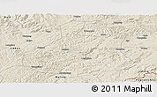 Shaded Relief Panoramic Map of Jixi Shi