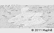 Silver Style Panoramic Map of Jixi Shi
