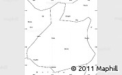 Blank Simple Map of Jixi Shi