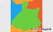 Political Simple Map of Jixi Shi