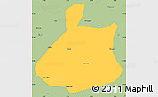 Savanna Style Simple Map of Jixi Shi