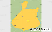 Savanna Style Simple Map of Jixi Shi, single color outside