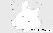 Silver Style Simple Map of Jixi Shi