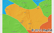 Political 3D Map of Lanxi