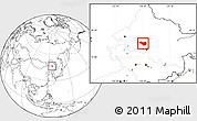Blank Location Map of Lanxi