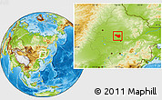 Physical Location Map of Lanxi