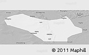 Gray Panoramic Map of Lanxi