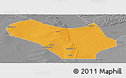 Political Panoramic Map of Lanxi, desaturated