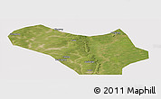 Satellite Panoramic Map of Lanxi, cropped outside