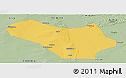 Savanna Style Panoramic Map of Lanxi