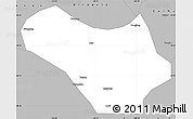 Gray Simple Map of Lanxi