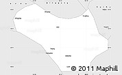 Silver Style Simple Map of Lanxi