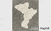 Shaded Relief 3D Map of Linkou, darken