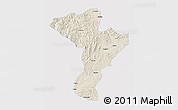 Shaded Relief 3D Map of Linkou, single color outside