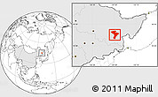 Blank Location Map of Linkou, highlighted country