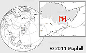 Blank Location Map of Linkou, highlighted parent region