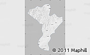 Gray Map of Linkou, single color outside