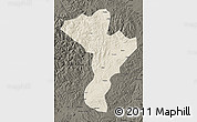 Shaded Relief Map of Linkou, darken