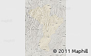 Shaded Relief Map of Linkou, semi-desaturated