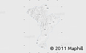 Silver Style Map of Linkou, single color outside