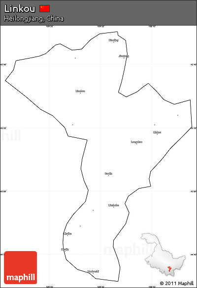 Blank Simple Map of Linkou, cropped outside