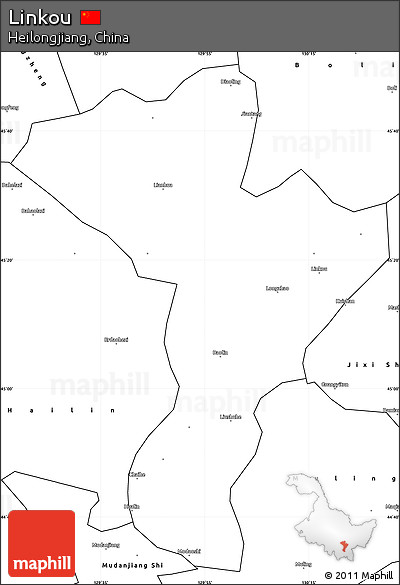 Blank Simple Map of Linkou