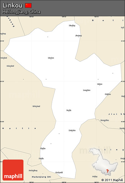 Classic Style Simple Map of Linkou