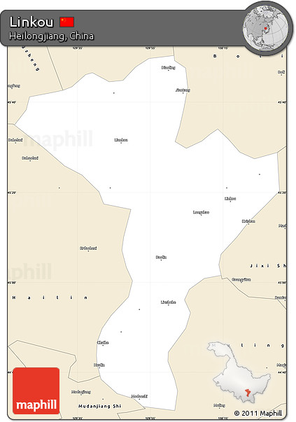 Classic Style Simple Map of Linkou