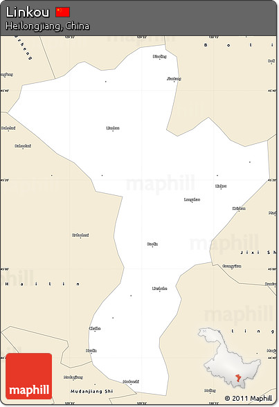 Classic Style Simple Map of Linkou