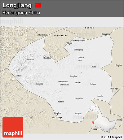 Classic Style 3D Map of Longjiang