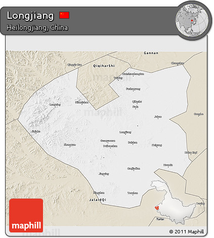 Classic Style 3D Map of Longjiang