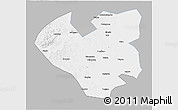 Gray 3D Map of Longjiang, single color outside
