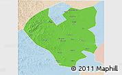 Political 3D Map of Longjiang, lighten