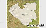 Shaded Relief 3D Map of Longjiang, satellite outside