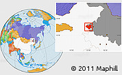 Political Location Map of Longjiang, highlighted country, highlighted parent region