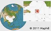 Satellite Location Map of Longjiang, highlighted country