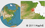 Satellite Location Map of Longjiang, highlighted parent region