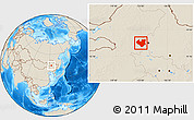 Shaded Relief Location Map of Longjiang