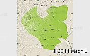 Physical Map of Longjiang, shaded relief outside