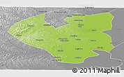 Physical Panoramic Map of Longjiang, desaturated
