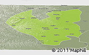 Physical Panoramic Map of Longjiang, semi-desaturated