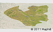 Satellite Panoramic Map of Longjiang, lighten