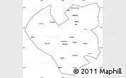 Blank Simple Map of Longjiang, cropped outside