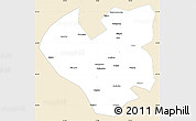 Classic Style Simple Map of Longjiang, single color outside
